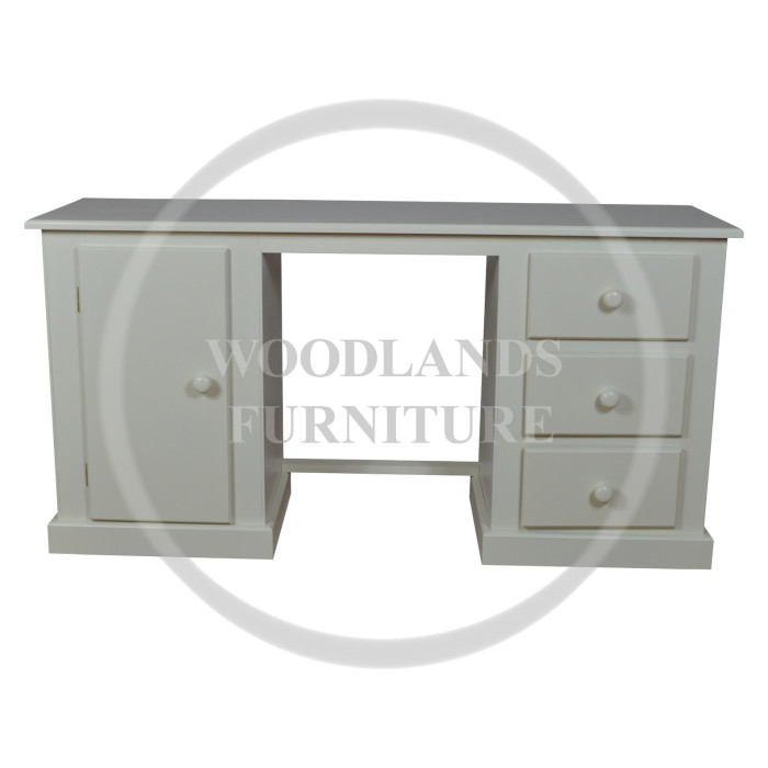 DEWSBURY 3 DRAWER AND 1 DOOR  DRESSING TABLE IN IVORY