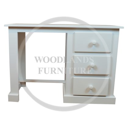 Dewsbury 3 Drawer Dressing Table In White