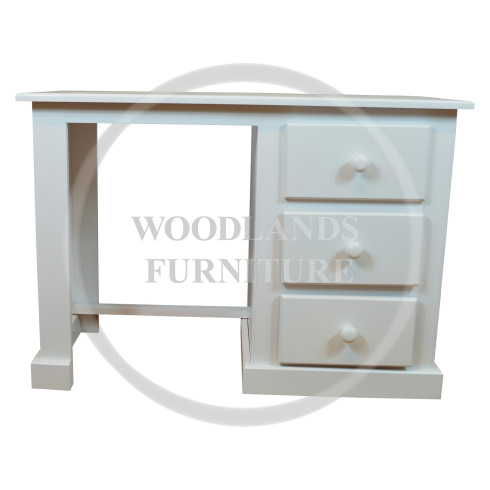 DEWSBURY HANDMADE WHITE OFFICE DESK  IN WHITE