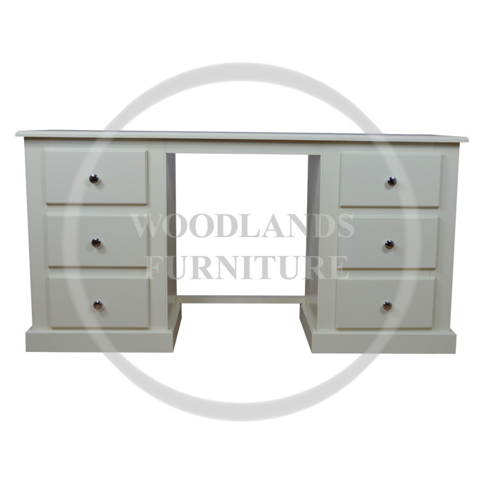 DEWSBURY 6 DRAWER DRESSING TABLE IN WHITE DEWSBURY 6 DRAWER DRESSING TABLE IN WHITE