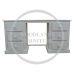 British Handmade 140cm Wide Office Desk with 6 Drawers - Dewsbury White (Bespoke Sizes)