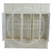 DEWSBURY 5 DOOR 8 DRAWER MIRRORED WARDROBE WITH TOPBOX IN IVORY