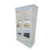 DEWSBURY DOUBLE MIRRORED STORAGE CUPBOARD WITH LOCKS IN WHITE