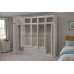 DEWSBURY 5 DOOR 4 DRAWER WARDROBE WITH TOPBOX IN WHITE DEWSBURY 5 DOOR 4 DRAWER WARDROBE WITH TOPBOX IN WHITE