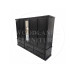 DEWSBURY 5 DOOR 6 DRAWER MIRRORED WARDROBE IN BLACK