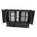 DEWSBURY 5 DOOR 6 DRAWER MIRRORED WARDROBE IN BLACK