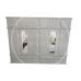 Handmade in the UK 6 Door 8 Drawer Mirrored Wardrobe with Top Box - Dewsbury Ivory (Made to Measure)