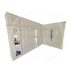 Handmade in the UK L Shaped Wardrobe with Top Box - Dewsbury Ivory (Made to Measure)