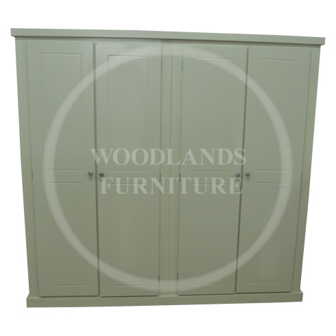 DEWSBURY QUAD FULL HANGING WARDROBE IN APPLE GREEN