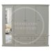 4 Door 4 Drawer Full Mirrored Shelved Wardrobe - Dewsbury Ivory | Handmade in England