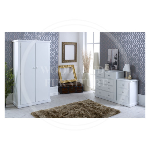 DEWSBURY 3 PIECE LADIES BEDROOM SET IN WHITE DEWSBURY 3 PIECE LADIES BEDROOM SET IN WHITE