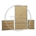 UK Handmade 3 Piece Bedroom Furniture Set - Unpainted - Dewsbury (Custom Finish Options)