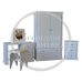 British Handmade 5 Piece Bedroom Furniture Set - Dewsbury White (Custom Finish Options)
