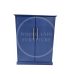 Handmade in Britain 3 Shelved Storage Unit - Dewsbury Dark Blue (Bespoke Sizes)