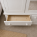 Dewsbury Triple 4 Drawer Mirrored Wardrobe In White