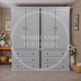 3 Drawer Shelved Wardrobe Set - Dewsbury White | Handmade in England