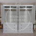 DEWSBURY 3 DRAWER SHELVED WARDROBE SET IN WHITE