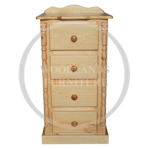DIANA SOLID PINE 4 DRAWER BEDSIDE IN ANTIQUE WAX DIANA SOLID PINE 4 DRAWER BEDSIDE IN ANTIQUE WAX