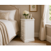 Handmade in England Diana Solid Pine 3 Drawer Bedside Cabinet in Ivory - Fully Assembled