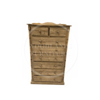 DIANA SOLID PINE 2 + 6 DRAWER CHEST IN LIGHT ANTIQUE WAX DIANA SOLID PINE 2 + 6 DRAWER CHEST IN LIGHT ANTIQUE WAX