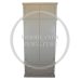Handmade in the UK Solid Pine 2 Drawer 100cm Wide Wardrobe with Top Box - Diana Ivory - Design Doors (Made to Measure)