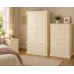 Handmade in the UK Solid Pine 3 Piece Bedroom Furniture Set - Large Chest - Diana Ivory (Custom Finish Options)