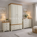 UK Handmade 3 Piece Bedroom Furniture Set - Farmhouse Ivory (Custom Finish Options)