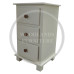 FLORIDA 3 DRAWER BEDSIDE CABINET IN IVORY
