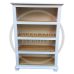 3 Shelf Bookcase with Light Oak Shelves - Florida White | Handmade in England