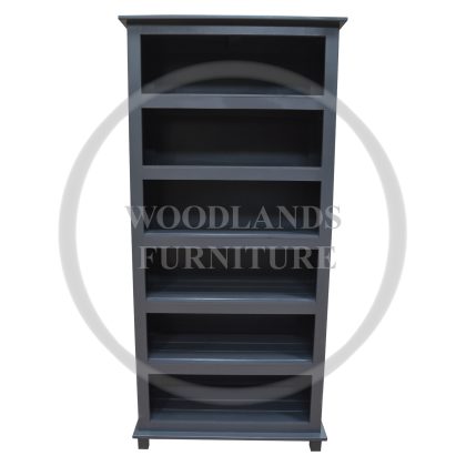 Florida 5 Shelved Bookcase In Dark Grey
