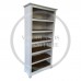 SOLID PINE FLORIDA 5 SHELVED WHITE BOOKCASE