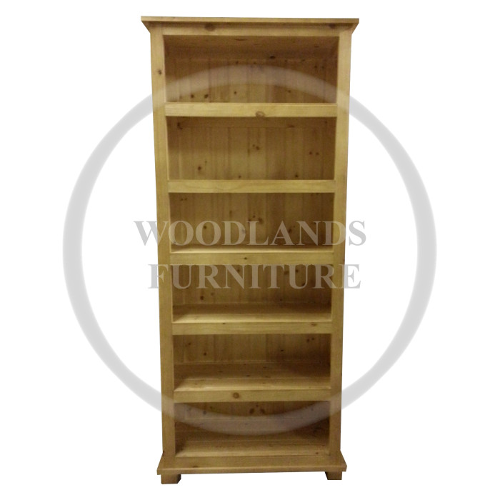 FLORIDA SOLID PINE 5 SHELVED BOOKCASE IN LIGHT OAK WAX FLORIDA SOLID PINE 5 SHELVED BOOKCASE IN LIGHT OAK WAX