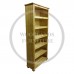 FLORIDA SOLID PINE 5 SHELVED BOOKCASE LIGHT OAK WAX