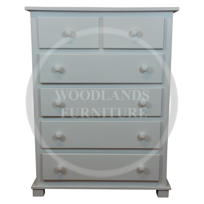 FLORIDA 2 + 4 DRAWER CHEST IN WHITE FLORIDA 2 + 4 DRAWER CHEST IN WHITE