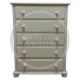 UK Handmade 5 Drawer 86cm Wide Chest of Drawers - Florida Ivory - Fully Assembled (Made to Measure)