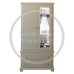 Handmade in the UK Mirrored 2 Drawer Wardrobe - Florida Ivory (Made to Measure)