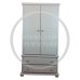2 Drawer Wardrobe - Florida White | Handmade in England