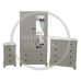 3 Piece Mirrored Bedroom Furniture Set - Florida Ivory | Handmade in England