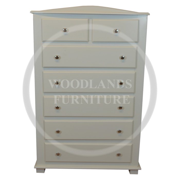 GALAXY FLORIDA 2 + 5 DRAWER CHEST IN IVORY GALAXY FLORIDA 2 + 5 DRAWER CHEST IN IVORY