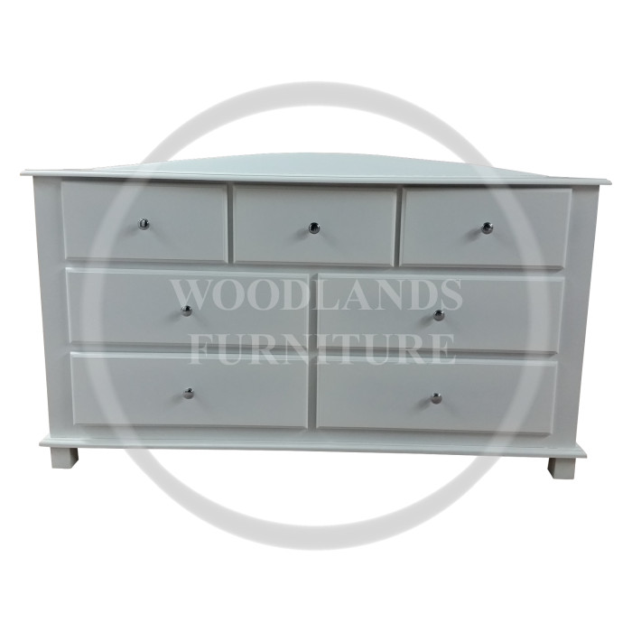 GALAXY FLORIDA 3+4 DRAWER CHEST IN WHITE