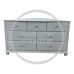 3+4 Drawer Chest of Drawers - Galaxy Florida White | Handmade in England
