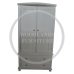 Handmade in the UK Bow Fronted 2 Drawer 100cm Wide Wardrobe - Galaxy White (Made to Measure)