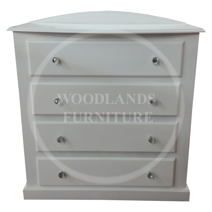 GALAXY 4 DRAWERS CHEST OF DRAWERS IN WHITE GALAXY 4 DRAWERS CHEST OF DRAWERS IN WHITE