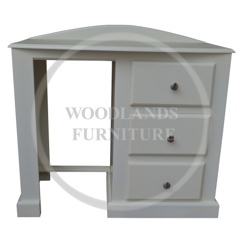 GALAXY 3 DRAWER DRESSING TABLE IN WHITE
