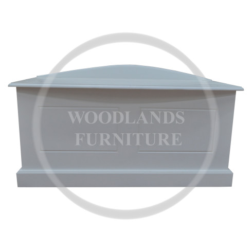 GALAXY OTTOMAN STORAGE BOX IN WHITE