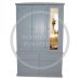 Handmade in the UK 3 Door Mirrored 6 Drawer Wardrobe - Galaxy White (Made to Measure)