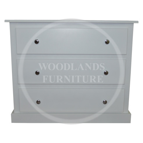 DEWSBURY JUNIOR 3 DRAWER CHEST IN WHITE