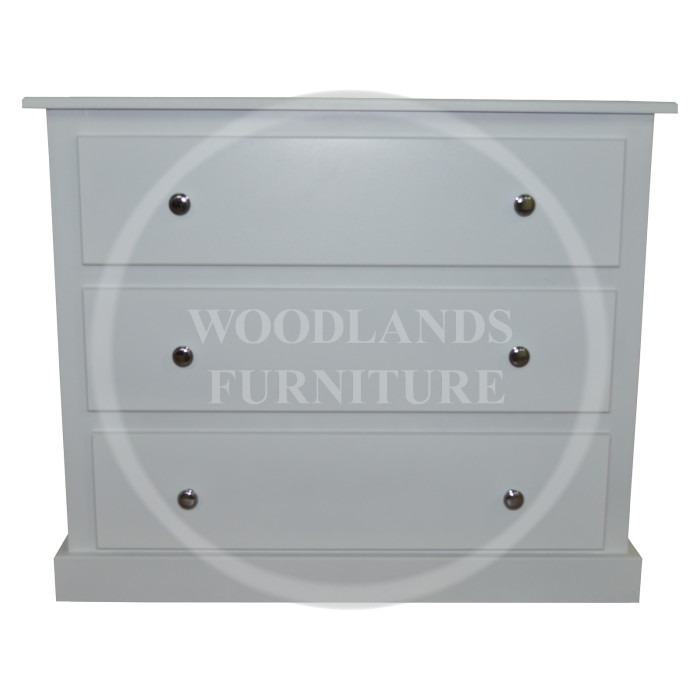 DEWSBURY JUNIOR 3 DRAWER CHEST IN WHITE DEWSBURY JUNIOR 3 DRAWER CHEST IN WHITE