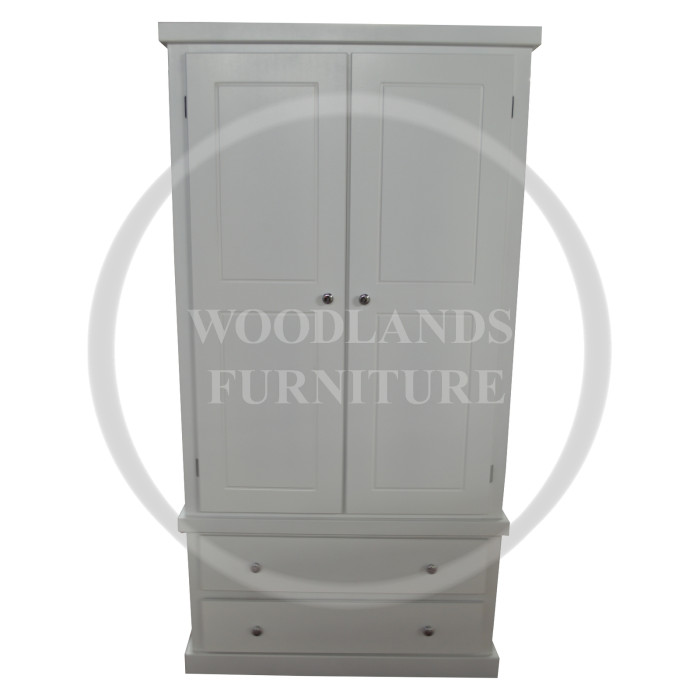 DEWSBURY JUNIOR 2 DRAWER WARDROBE IN WHITE DEWSBURY JUNIOR 2 DRAWER WARDROBE IN WHITE