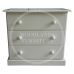 Handmade in England Kiddies 3 Drawer Chest in Ivory